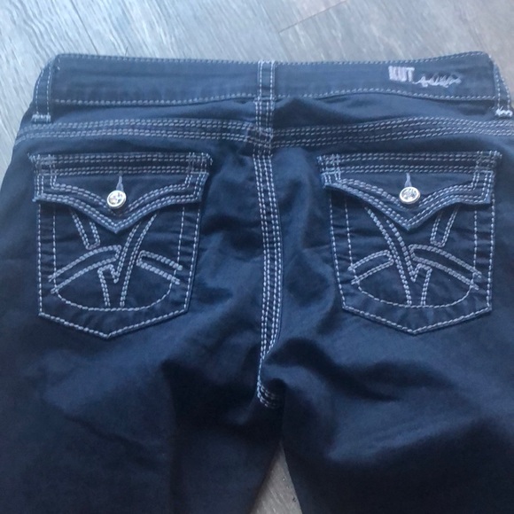Kut From The Kloth Dark Wash So Low Jeans Sz 8 - Picture 6 of 7